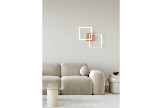 Trio Lighting Taklampe Trail 2 del Kaffebrun