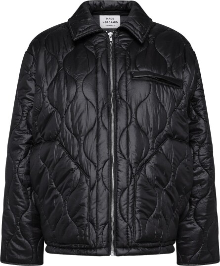 Mads Nørgaard Shiny Ripstop Flora Jacket Black 36 Mads Nørgaard Shiny Ripstop Flora Jacket Black 36