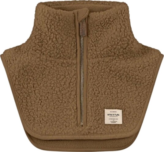 MINI A TURE Matakton Teddyfleece Zip Neckwarmer. Grs Brown L MINI A TURE Matakton Teddyfleece Zip Neckwarmer. Grs Brown L