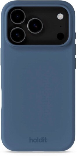 Holdit iPhone 17 Pro Max Soft Touch Silikon Deksel Pacific Blue