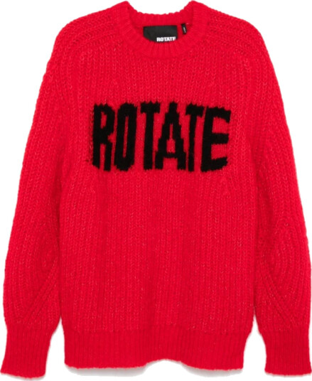 Rotate Birger Christensen Dame Strikkevarer Rød L,