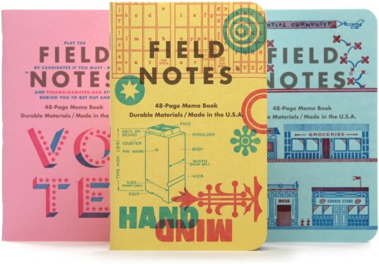 Field Notes United States Of Letterpress Memo Pack C 3-Pakk