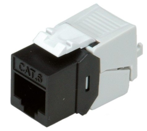 Roline Keystone Jack Slim Sort Rj-45