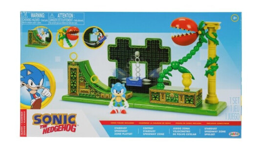 JAKKS Pacific Sonic the Hedgehog 2,5 tommers lekesett Stardust Speedway Zone