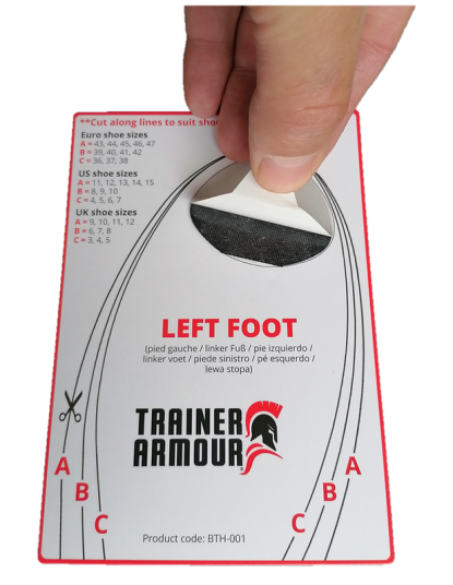 Trainer Armour Big Toe Hole Preventer Black, One Size Trainer Armour Big Toe Hole Preventer Black, One Size