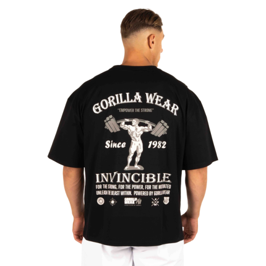 Gorilla Wear Kingston Oversized T skjorte Svart Small