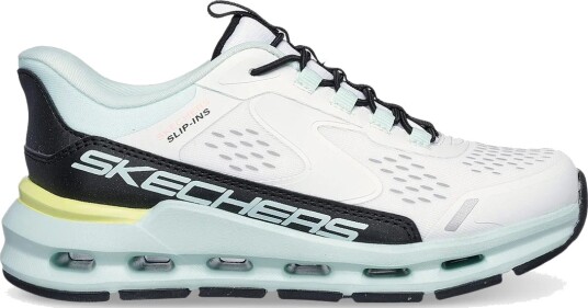 Skechers Slip ins: Glide Step Junior Vista Lane White/Black/Turquoise 34 Skechers Slip ins: Glide Step Junior Vista Lane White/Black/Turquoise 34