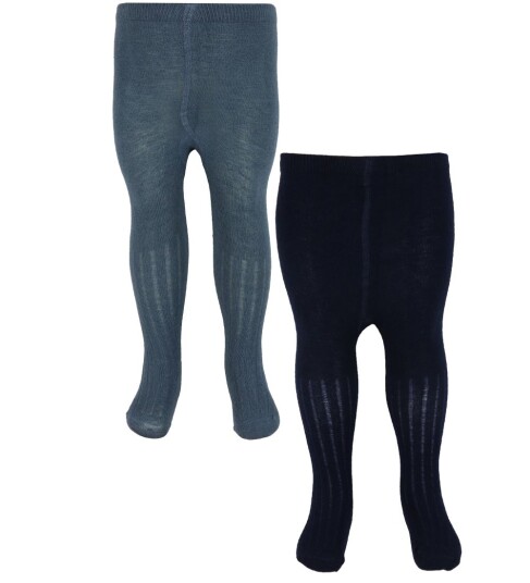 Minymo Tights 2-pakning Dark Navy Minymo Tights 2-pakning Dark Navy