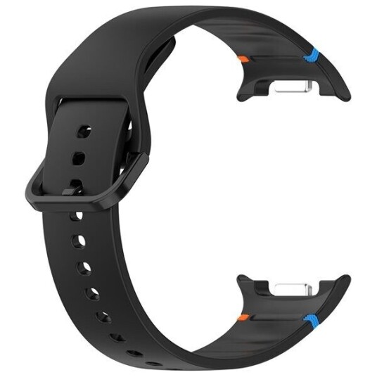 Silikonarmbånd for Samsung Galaxy Watch 8 / Watch 8 Classic størrelse L Svart