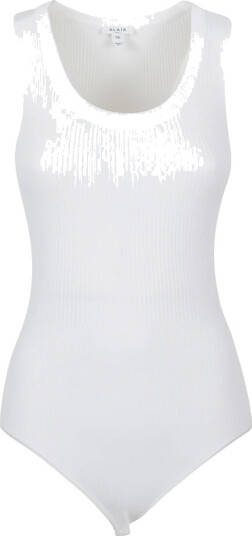 Alaïa Dame Topper Hvit S,
