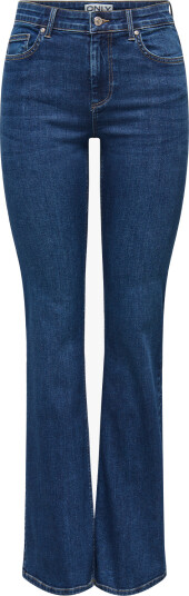 Only Blush Mid Regular Waist Denim Blå M/34