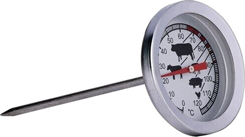 Kjøtt og grilltermometer med tydelig temperaturvisning
