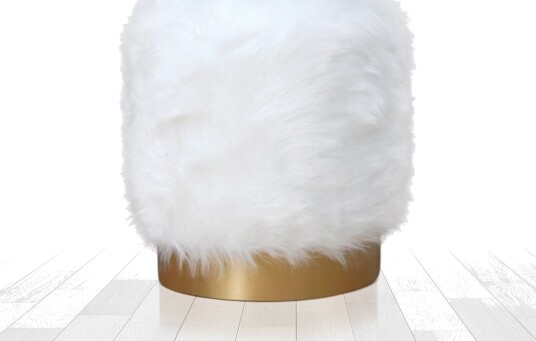 Needles Sittepuff 40 cm Hvit