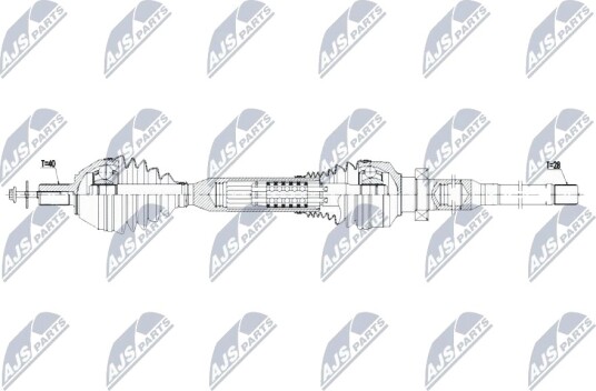 Nty Drivaksel NTY NPW VV 149