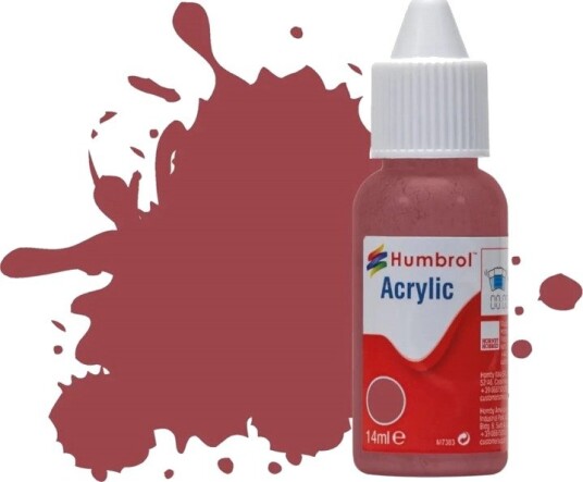 Humbrol Akryl No 73 Wine - Matt 14ml Dropper Bottle