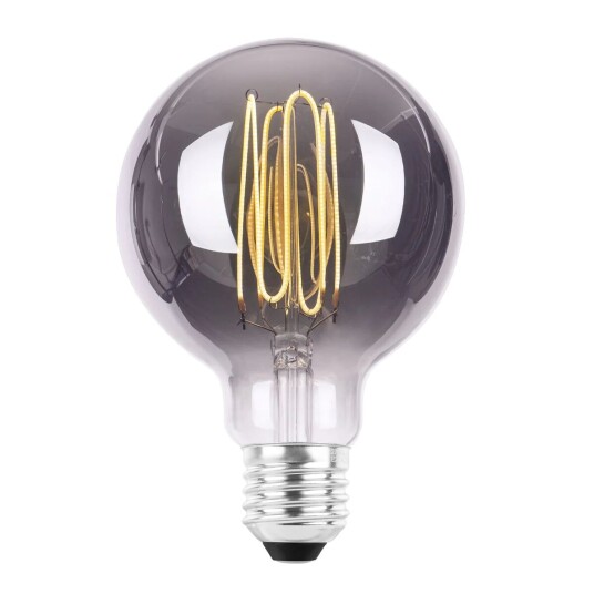 NorDesign Ecolux E27 ultra tynn spiral filament 4W 2700K 95 mm dimbar - Smoke NorDesign Ecolux E27 ultra tynn spiral filament 4W 2700K 95 mm dimbar - Smoke