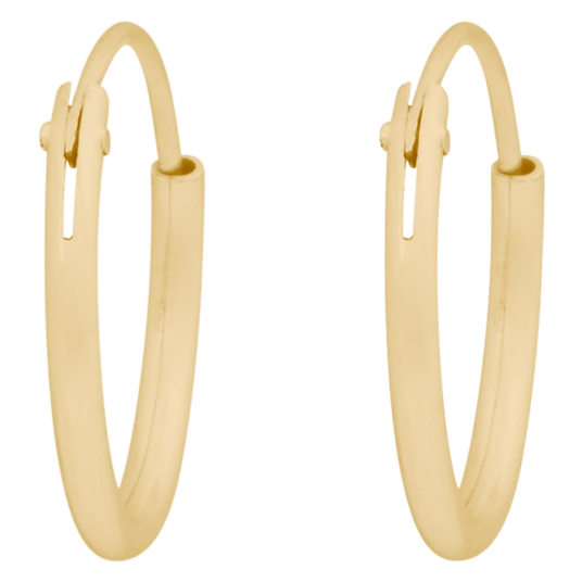 Snö Of Sweden Liddy Thin Small Ring Ear Plain Gold Onesize