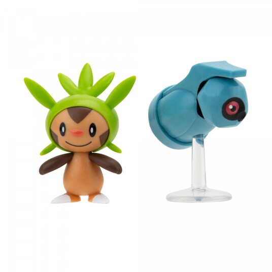 Pokémon Battle Figurer 2-pakning - Chespin og Beldum Pokémon Battle Figurer 2-pakning - Chespin og Beldum