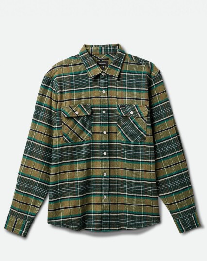 Brixton Bowery Stretch WR Flannel Grønn