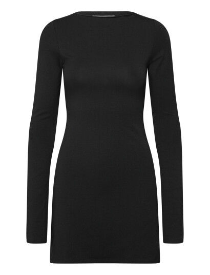 Weekday Long Sleeve Mini Dress Black S Weekday Long Sleeve Mini Dress Black S