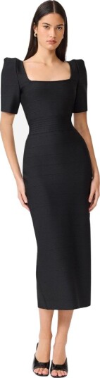 Elliatt Ninette square neck column maxi dress L sort dame Elliatt Ninette square neck column maxi dress L sort dame