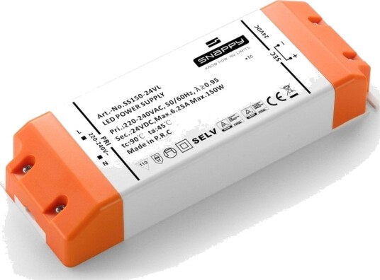 Snappy Snappy Kvalitets LED Driver 230V Til 24V   150W