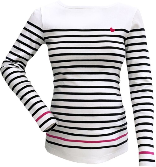Cache Cœur BREST Gravidtopp Sailor White/Marine S Cache Cœur BREST Gravidtopp Sailor White/Marine S