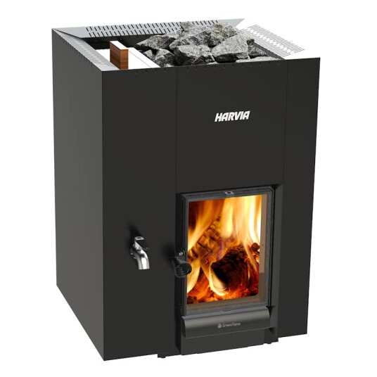 Harvia Vedfyrt Badstuovn Linear 22 GreenFlame LS