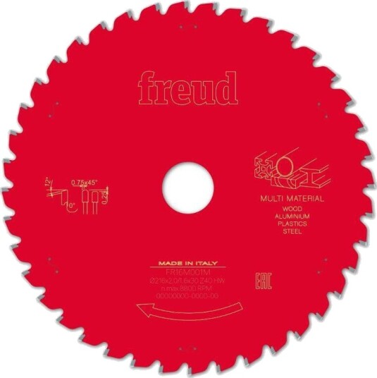 Freud LP91M Sirkelsagblad - 216x30mm, 40 tenner