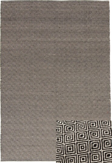 Ullteppe   Varella sort/hvit Størrelse: 70 x 200 cm
