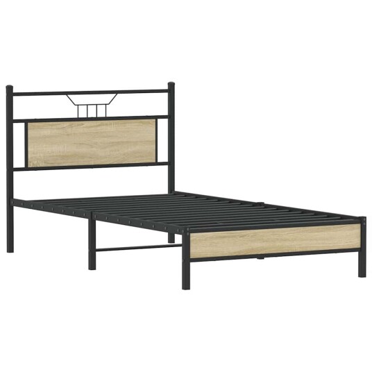 Sengeramme uten madrass sonoma eik 107x203 cm konstruert tre 4106940