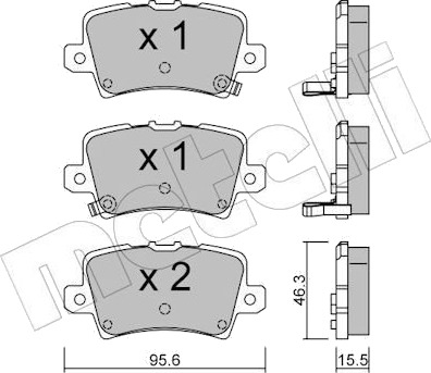 METELLI 22 0729 0 Bremseklosser