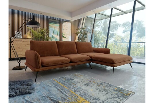 Graystone 3 seters Hjørnesofa Brun