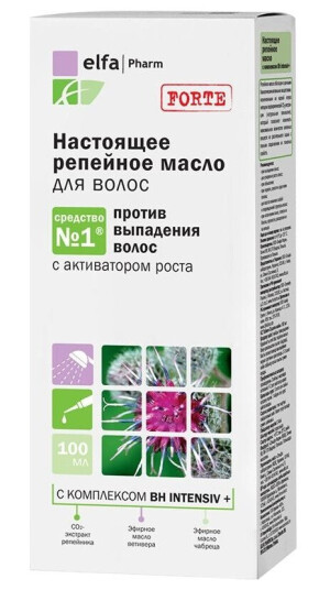 Elfa Pharm_Forte Naturlig Burdock Olje Mot Hårtap 100Ml