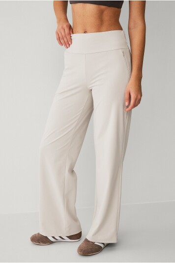 Ellos STUDIO Tracksuit bukse Straight Leg Soft Natur