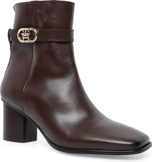 Tommy Hilfiger Leather Western Chelsea Boot - Brown - 36