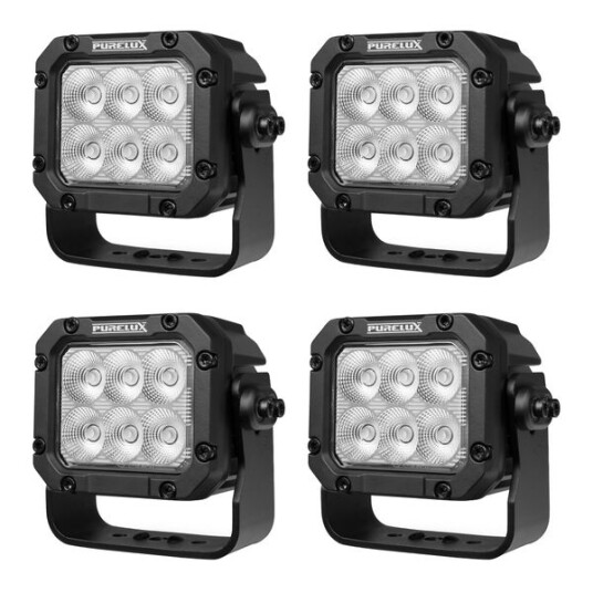 Arbeidslys PURELUX Square 60 HD Gen2   14 cm / 60W / Bred 4 stk