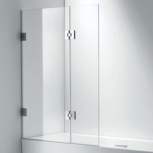 Sanipro vegg Style Duo 105 8mm Glass Krom / 105cm Klart SA 10020