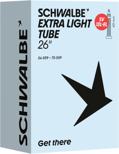 Schwalbe Extra Light slange 26"x2,10-3,00 (54/75-559) 40mm racerventil Schwalbe Extra Light slange 26"x2,10-3,00 (54/75-559) 40mm racerventil