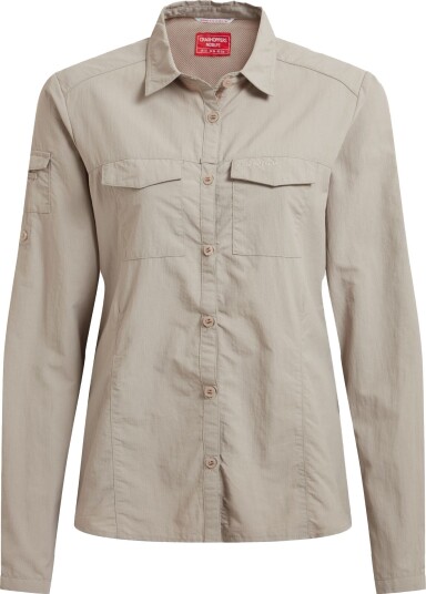 Craghoppers Women's Nosilife Adventure Long Sleeved Shirt III Soft Mushroom 18