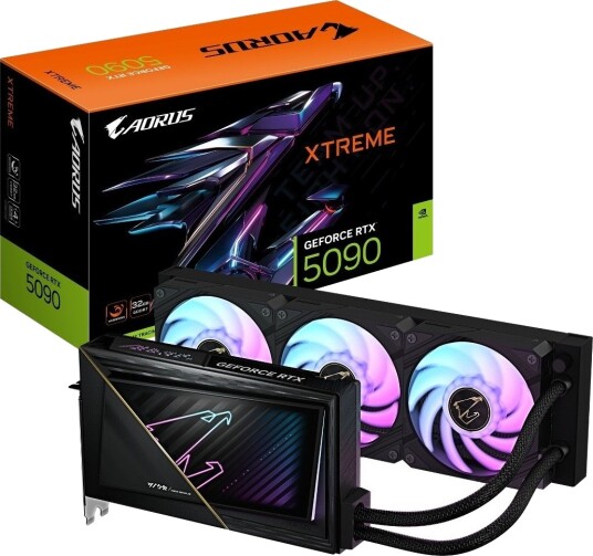GIGABYTE GeForce RTX 5090 AORUS Xtreme WaterForce 32 GB Grafikkort med GDDR7 GIGABYTE GeForce RTX 5090 AORUS Xtreme WaterForce 32 GB Grafikkort med GDDR7