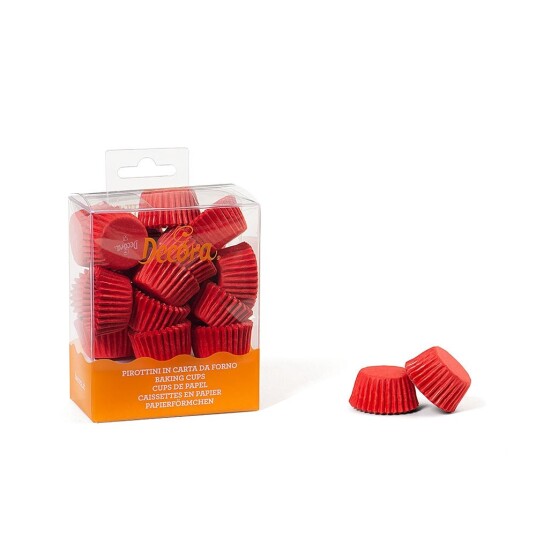 Decora Muffinsformer Mini Rød Pk/200 Decora Muffinsformer Mini Rød Pk/200