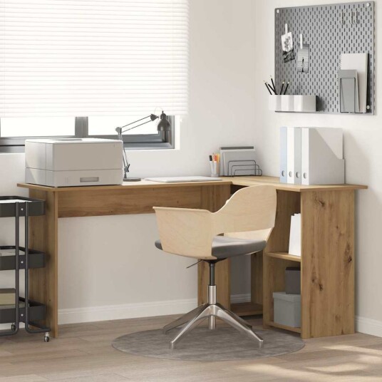  Artisan Eik Datamaskinskrivebord Artisan eik Sponplate Middels