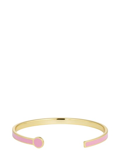DESIGN LETTERS Rainbow Dot Bangle |Rosa |One Size