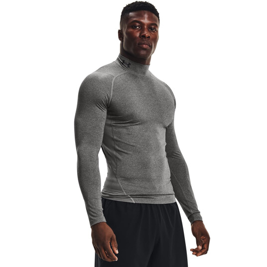 Under Armour Ua Hg Armour Comp Mock Ls - Grey - XS