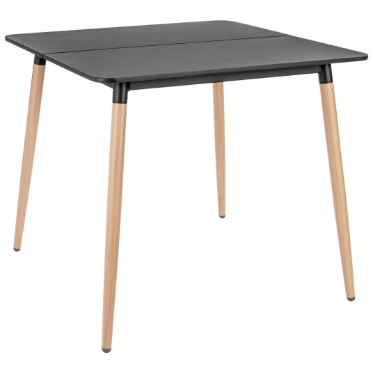 VEGA Utebord Gimani kvadratisk; 80x80x72 cm LxBxH; Bordplate Antrasitt Ramme Brun; Kvadratisk