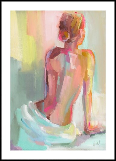 Woman Posing Poster Plakat / 21x30cm