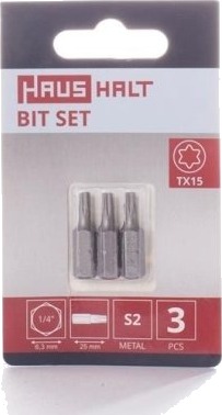 Husholdnings Skrutrekkerbits Tx15x25 Mm 3 Stk