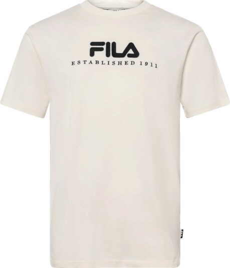 FILA Valsera Regular Logo T Shirt EGRET BLACK S