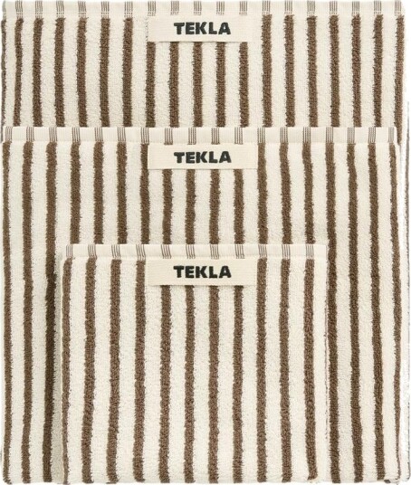 Tekla Organic Terry Bath Towel Kodiak Stripes Tekla Organic Terry Bath Towel Kodiak Stripes